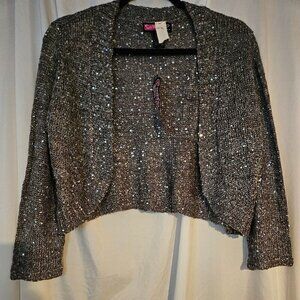 Say What?‎ Girls XL sequin cardigan/shrug NWT